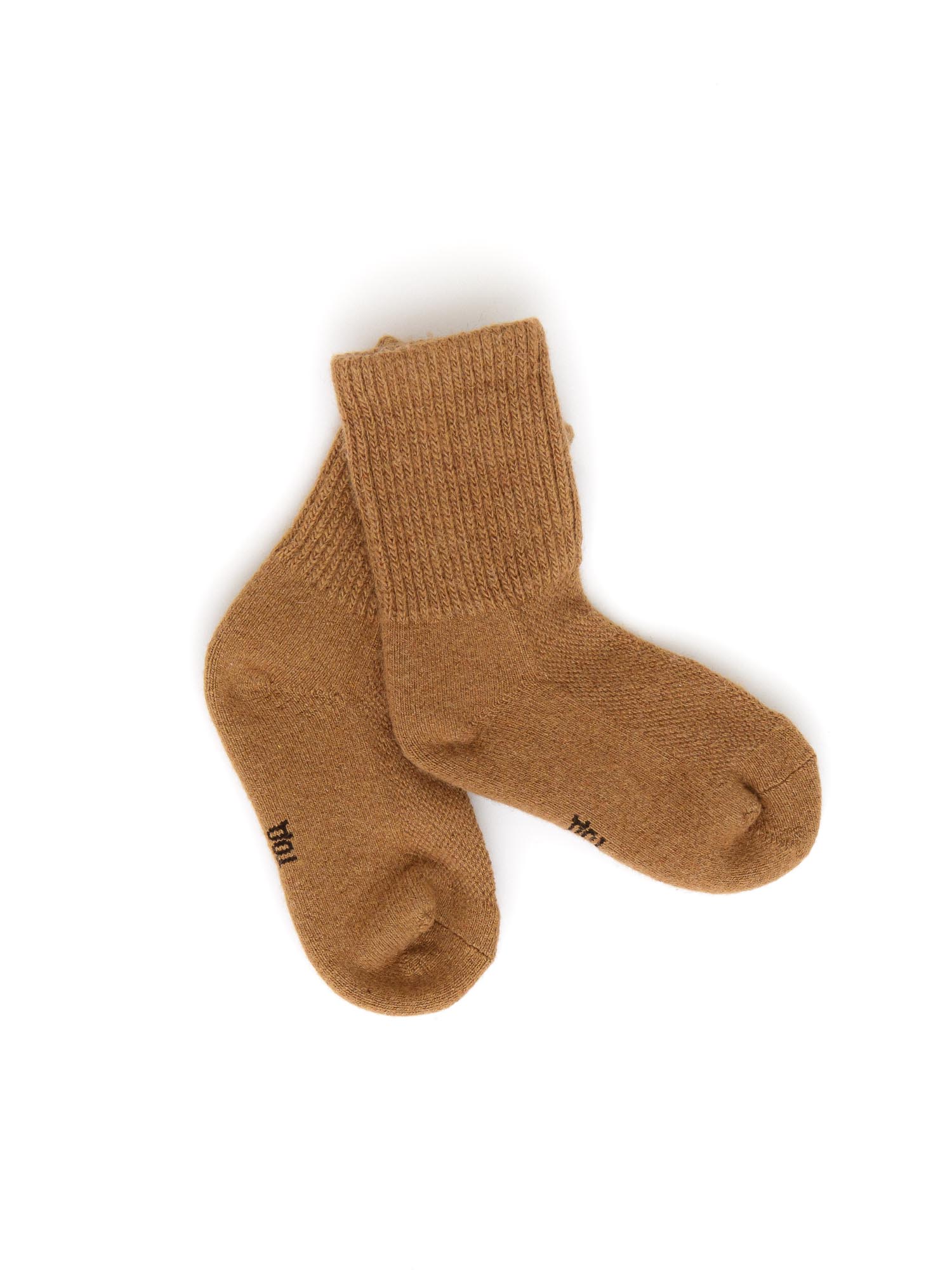 Детские носки из монгольской шерсти 4Р ТОД ОЙМС ХХК, цвет рыжий, размер 4 (16-18 см) - фото 1