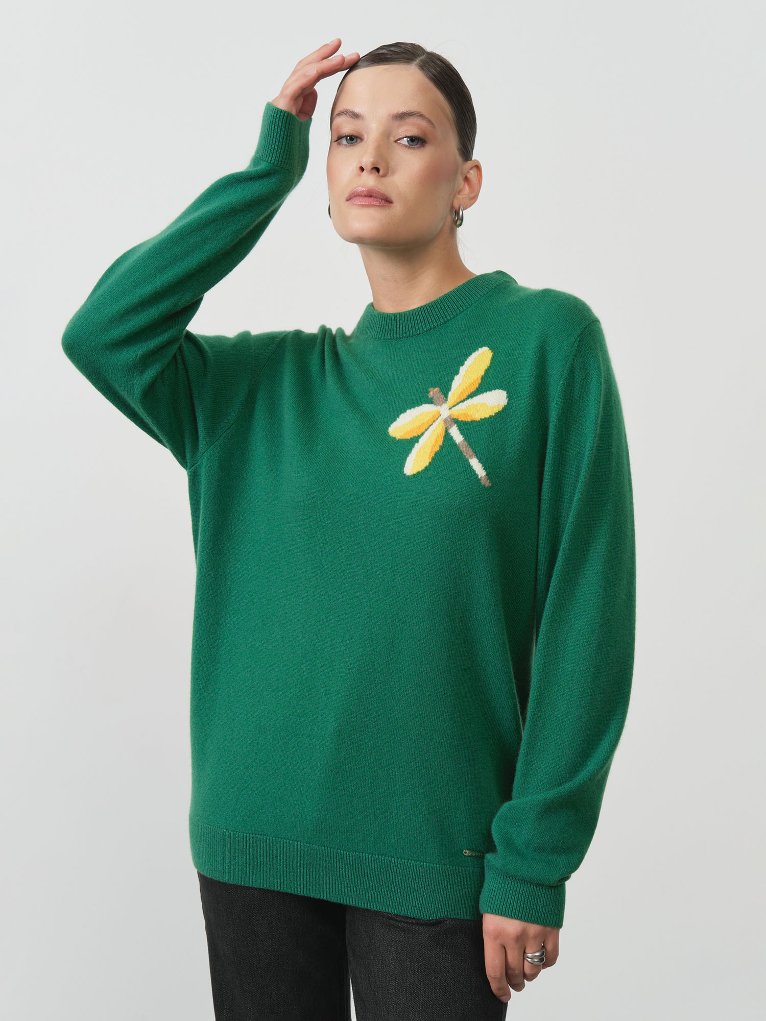 

Джемпер женский из кашемира 01350 2XL, Зеленый, Джемпер женский из кашемира 01350 2XL