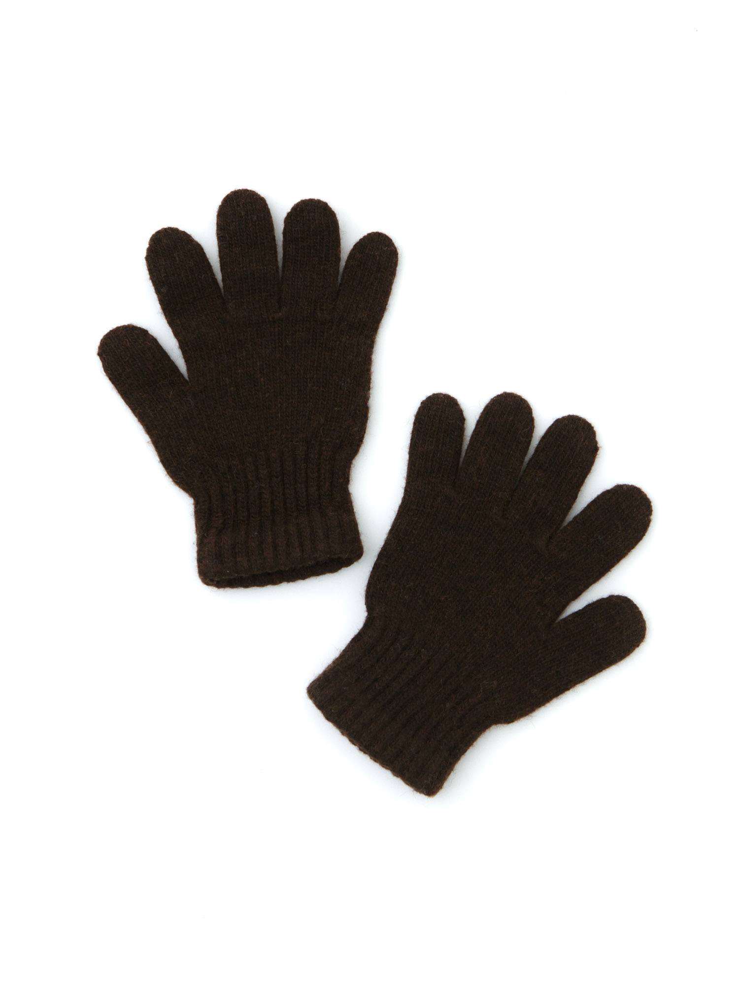 Детские перчатки из монгольской шерсти СК ТК БАТСЕЖY, цвет тёмно-коричневый