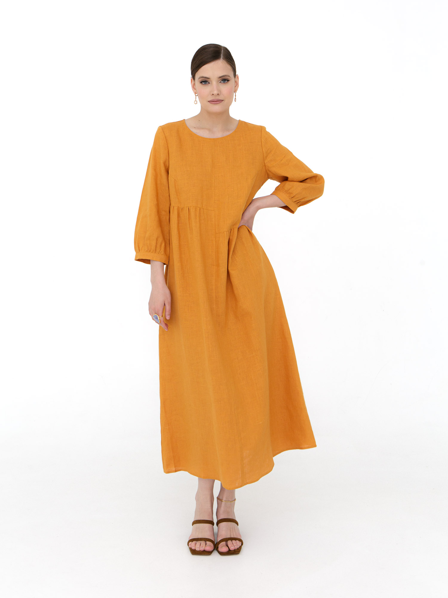 Платье женское ВЛ-3781-ИЛ23 манго 46 ELECTRA STYLE, размер 46