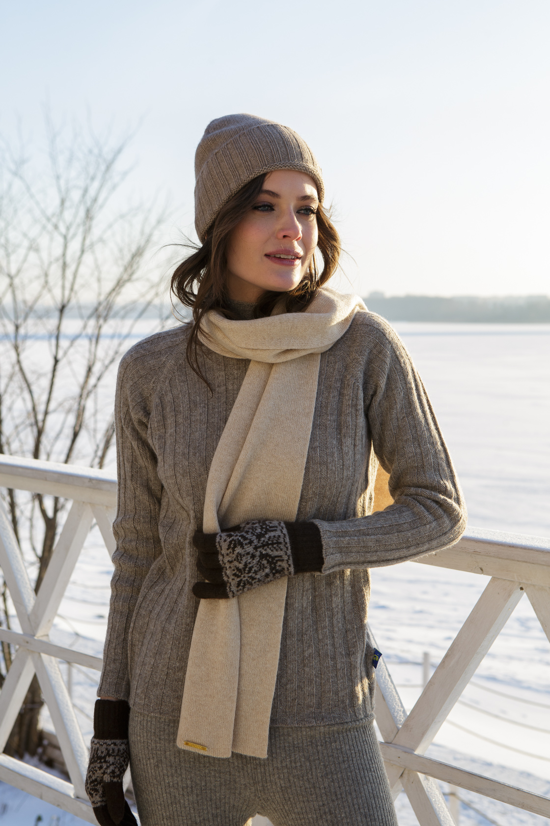 шарф из кашемира